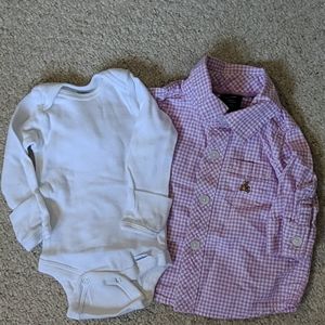 Baby Gap 0-3m button down shirt bundle